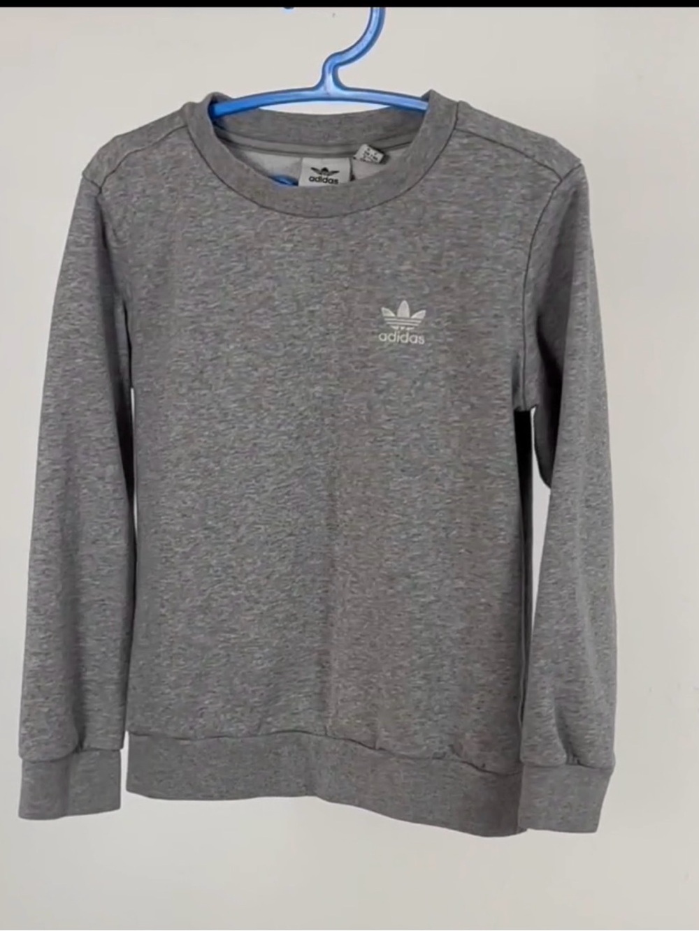 ADIDAS Grey Long Sleeved Sweatshirt VIDEO